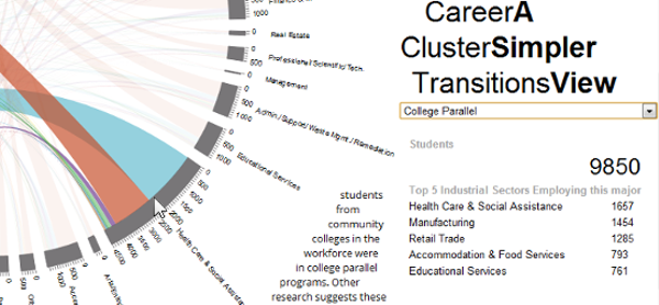 Visualizing Transitions into the Workforce