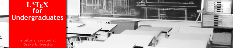 LaTeX for Undergraduates Banner